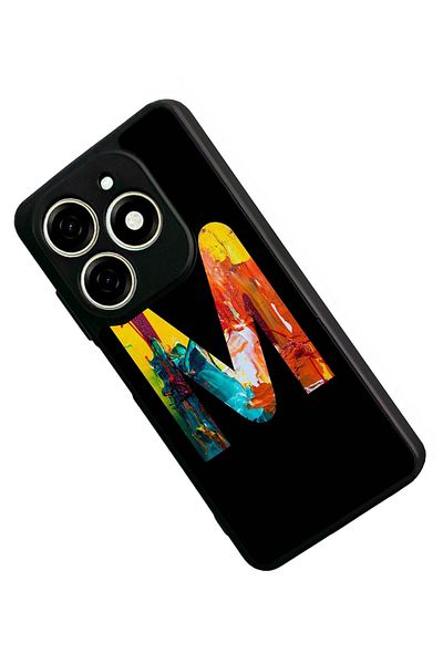 TECNO حافظة Spark 20C متوافقة مع اللون الأسود غير اللامع - سيليكون ناعم، واقي، غطاء ممتص للصدمات