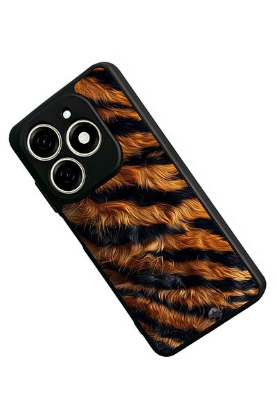 TECNO حافظة Spark 20C متوافقة مع اللون الأسود غير اللامع - سيليكون ناعم، واقي، غطاء ممتص للصدمات