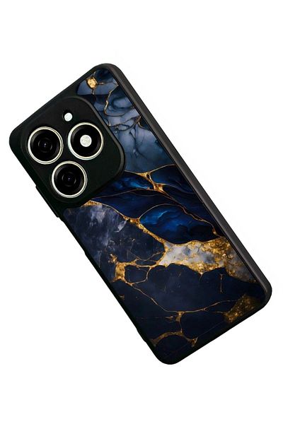 TECNO حافظة Spark 20 Matte Black المتوافقة - سيليكون ناعم، واقي، غطاء ممتص للصدمات