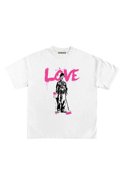RawNox Unisex Loose Fit Special Love Printed Tshirt