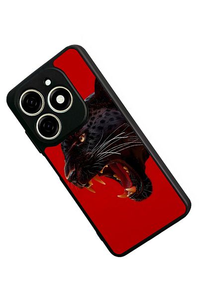 TECNO حافظة Spark 20 Matte Black المتوافقة - سيليكون ناعم، واقي، غطاء ممتص للصدمات