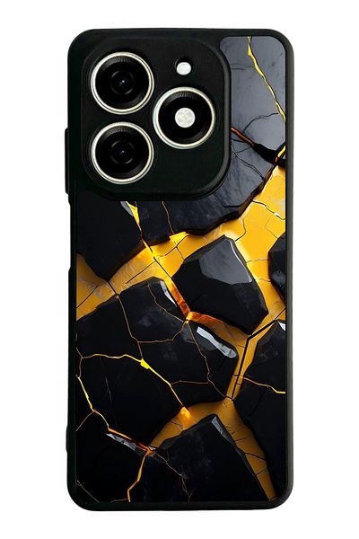 TECNO حافظة Spark 20 Matte Black المتوافقة - سيليكون ناعم، واقي، غطاء ممتص للصدمات
