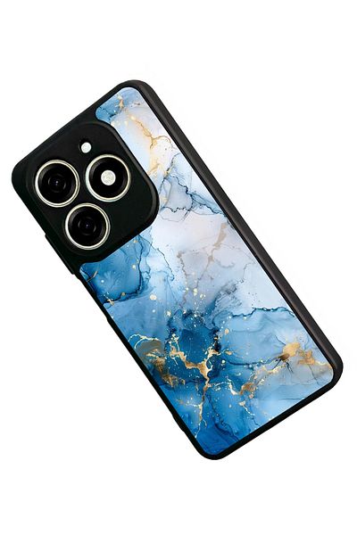 TECNO حافظة Spark 20 Matte Black المتوافقة - سيليكون ناعم، واقي، غطاء ممتص للصدمات
