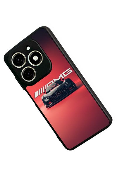 TECNO حافظة Spark 20 Matte Black المتوافقة - سيليكون ناعم، واقي، غطاء ممتص للصدمات