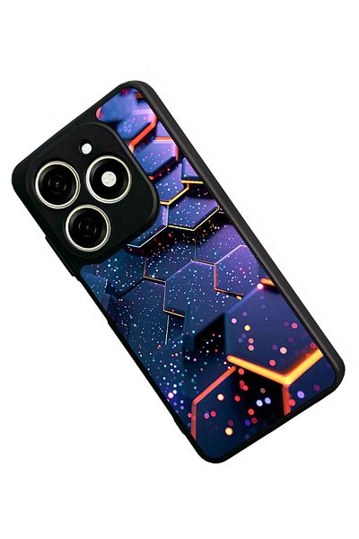 TECNO حافظة Spark 20 Matte Black المتوافقة - سيليكون ناعم، واقي، غطاء ممتص للصدمات