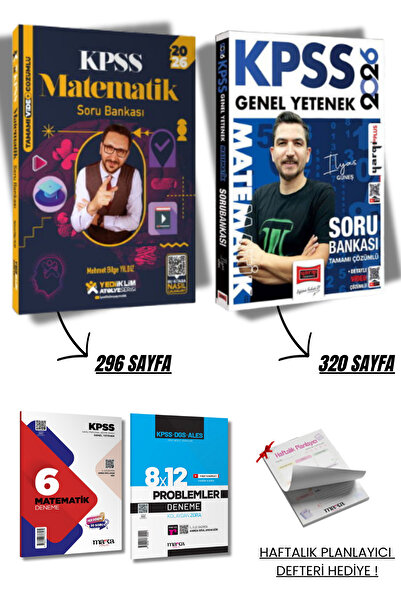 Yargı Yayınları 2026 KPSS Yediiklim ve Yargı Matematik Video Çözümlü Soru Ban...
