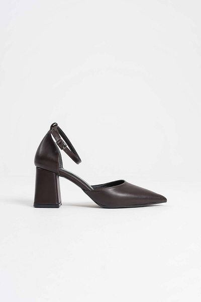 Zerenyus Doren Premium Bitter Brown Skin Women's Heeled Shoes