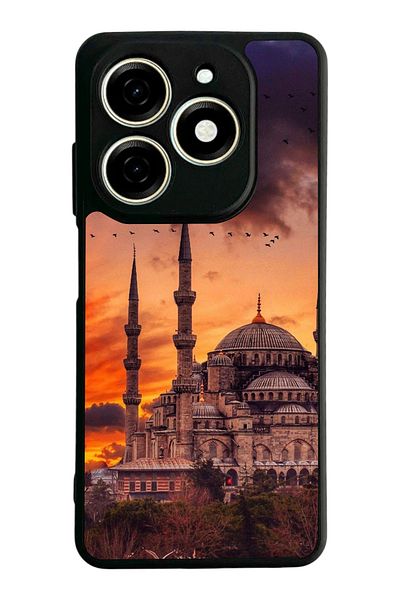 TECNO حافظة Spark 20 Matte Black المتوافقة - سيليكون ناعم، واقي، غطاء ممتص للصدمات