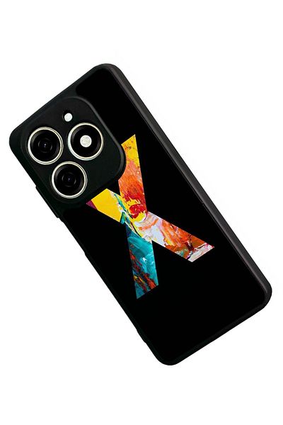 TECNO حافظة Spark 20C متوافقة مع اللون الأسود غير اللامع - سيليكون ناعم، واقي، غطاء ممتص للصدمات
