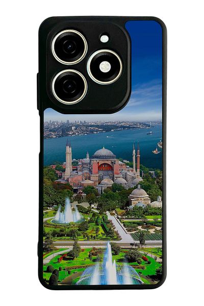 TECNO حافظة Spark 20C متوافقة مع اللون الأسود غير اللامع - سيليكون ناعم، واقي، غطاء ممتص للصدمات