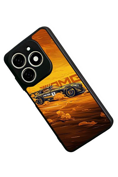 TECNO حافظة Spark 20C متوافقة مع اللون الأسود غير اللامع - سيليكون ناعم، واقي، غطاء ممتص للصدمات