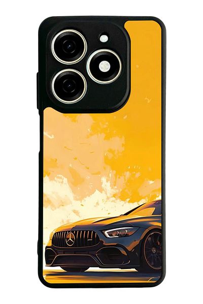 TECNO حافظة Spark 20C متوافقة مع اللون الأسود غير اللامع - سيليكون ناعم، واقي، غطاء ممتص للصدمات