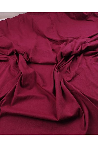 Kumaş Parça Single Jersey Combed Cotton in Burgundy Color (Width 130 cm X Length 105 cm)