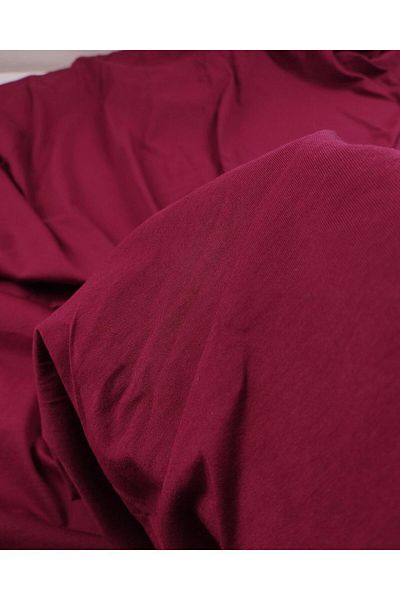 Kumaş Parça Single Jersey Combed Cotton in Burgundy Color (Width 130 cm X Length 155 cm)