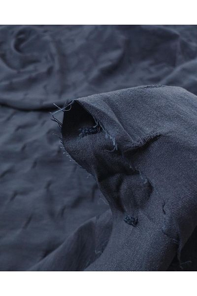Kumaş Parça Thin Crepe in Navy Blue Lace (Width 140 cm X Length 220 cm)