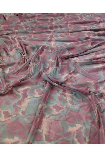 Kumaş Parça Mesh in Gray Pink Colors (Width 150 cm X Length 200 cm)