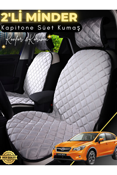 stiloto وسادة مقعد سيارة من جلد الغزال مكونة من قطعتين متوافقة مع سوبارو Xv |...