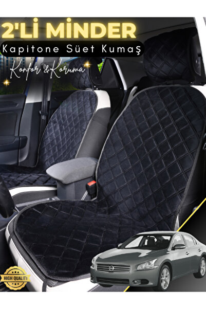 stiloto وسادة مقعد سيارة من جلد الغزال متوافقة مع نيسان ماكسيما مكونة من قطعت...