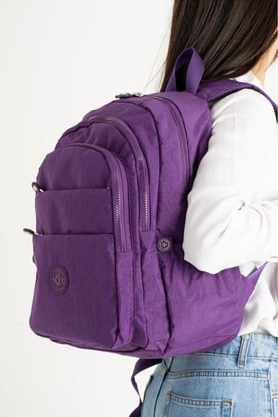 Baginn Unisex School Bag Clinker Fabric Backpack Multi-Pocket Lightweight Rainproof 42*30 cm