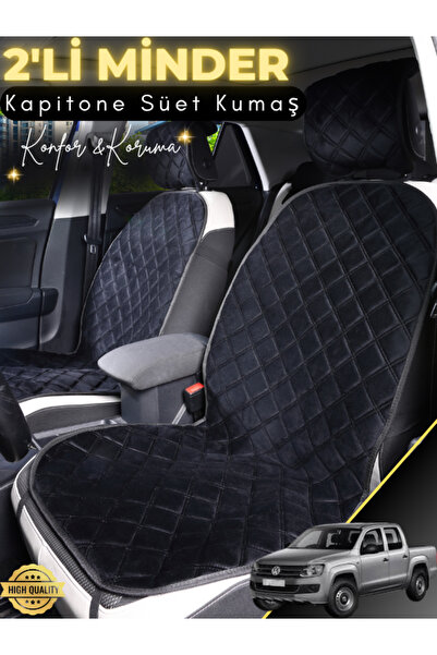 stiloto وسادة مقعد سيارة من جلد الغزال مكونة من قطعتين متوافقة مع سيارة فولكس...