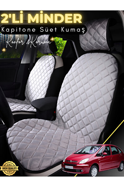 stiloto وسادة مقعد سيارة من جلد الغزال متوافقة مع سيتروين كسارا مكونة من قطعت...