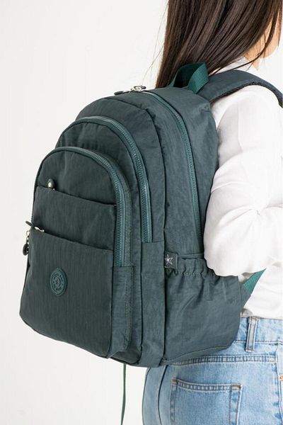 Baginn Unisex School Bag Clinker Fabric Backpack Multi-Pocket Lightweight Rainproof 42*30 cm