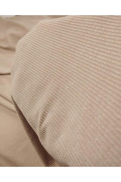 Kumaş Parça Αναφοράται Τζέρσεϊ σε ροζ χρώμα με στάχτη (Πλάτος 130 cm x Μήκος ...