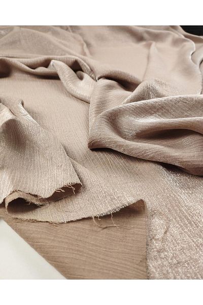 Kumaş Parça 79% Viscose 21% Synthetic Sparkly Wrinkle Satin (Width 130 cm X Length 280 cm)