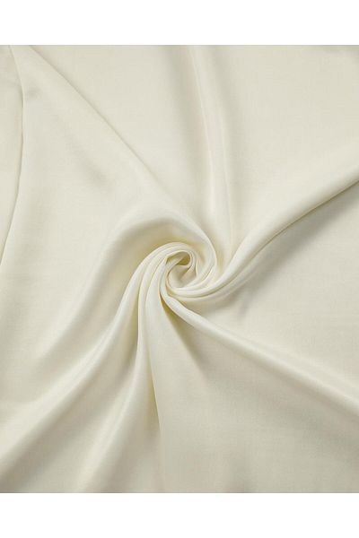 Kumaş Parça Satin Viscose in Ecru Cream Color (Width 150 cm X Length 250 cm)