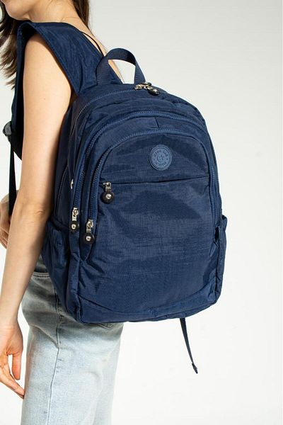 Baginn Unisex School Bag Clinker Fabric Daily Backpack Multi-Pocket Lightweight Rainproof 38*28 cm
