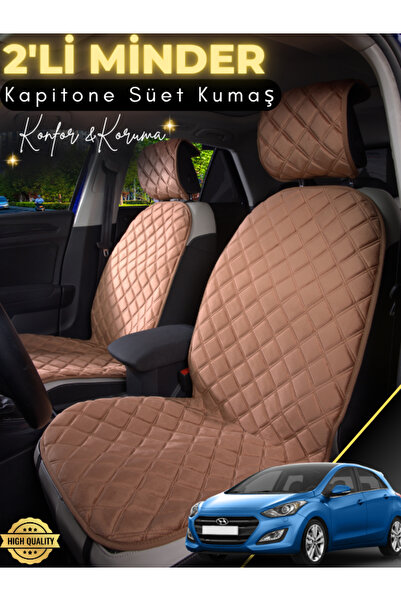 Guerrino Hyundai İ30 Compatible 2-Piece Suede Auto Seat Cushion |   Universal...