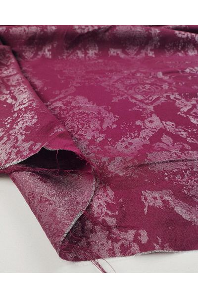 Kumaş Parça Patterned Woven in Burgundy Color (Width 140 cm X Length 150 cm)