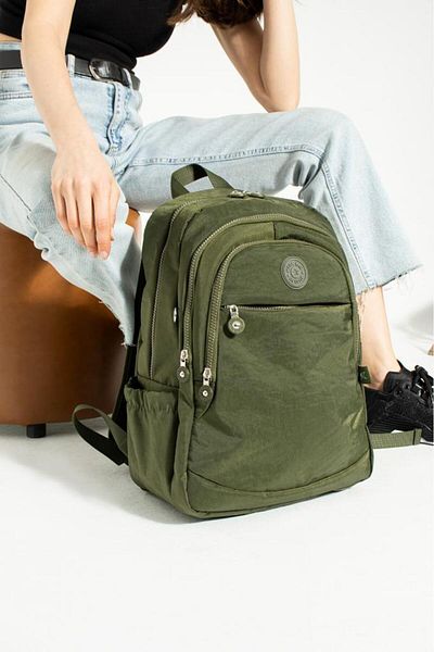 Baginn Unisex School Bag Clinker Fabric Daily Backpack Multi-Pocket Lightweight Rainproof 38*28 cm