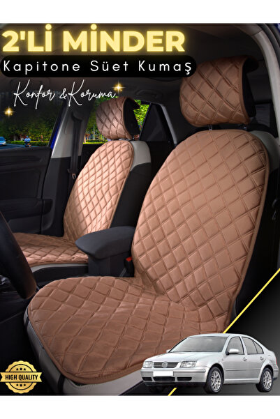 stiloto وسادة مقعد سيارة من جلد الغزال مكونة من قطعتين متوافقة مع سيارة فولكس...