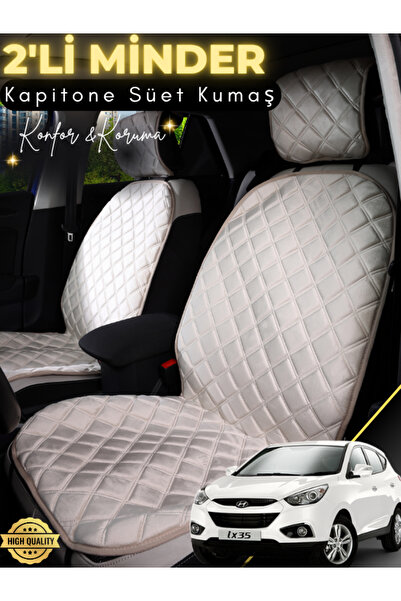 Guerrino Hyundai Ix35 Compatible 2-Piece Suede Auto Seat Cushion |   Anti-Swe...
