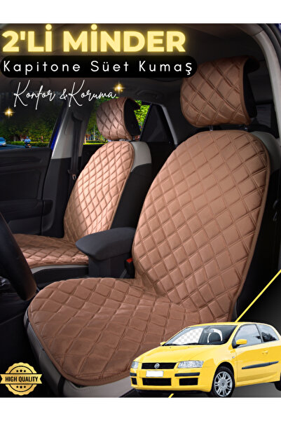 Generic Brand Fiat Stilo Compatible 2-Piece Suede Auto Seat Cushion |   Full ...
