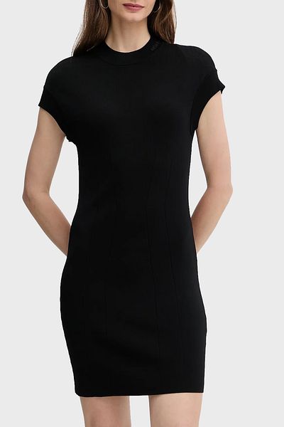 Armani Exchange Slim Fit Crew Neck Short Sleeve Mini Dress Dress Xw000764 Af10352 Uc001