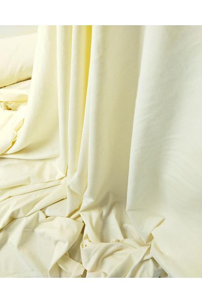 Kumaş Parça Single Jersey Combed Cotton in Ecru Color (Width 170 cm X Length 180 cm)