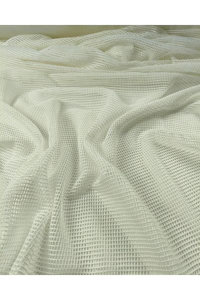 Kumaş Parça Ecru Color Mesh Width: 140