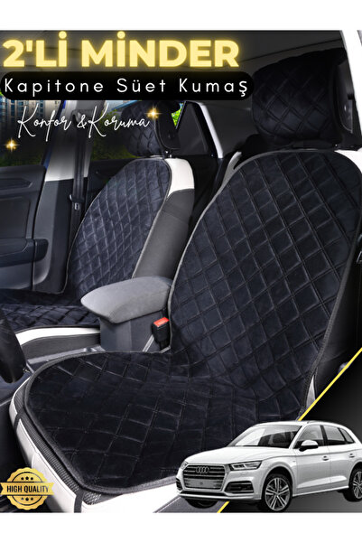 stiloto وسادة مقعد سيارة من جلد الغزال مكونة من قطعتين متوافقة مع سيارة أودي ...