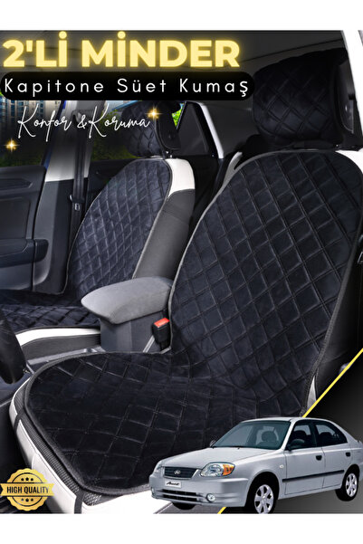 stiloto وسادة مقعد سيارة من جلد الغزال متوافقة مع هيونداي أكسنت أديميرا مكونة...