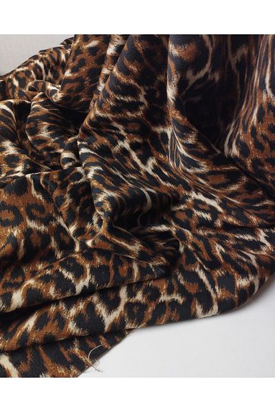 Kumaş Parça Leopard Pattern Tok Woven (Width 130 cm X Length 350 cm)