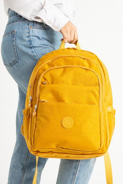 Baginn Unisex School Bag Clinker Fabric Backpack Multi-Pocket Lightweight Rainproof 42*30 cm