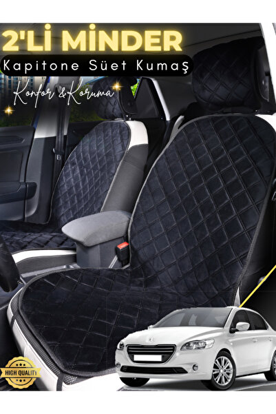 stiloto وسادة مقعد سيارة من جلد الغزال مكونة من قطعتين متوافقة مع بيجو 301 | ...