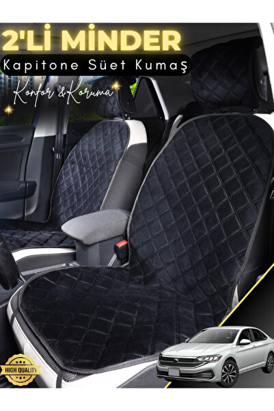 stiloto وسادة مقعد سيارة من جلد الغزال متوافقة مع فولكس فاجن جيتا مكونة من قط...