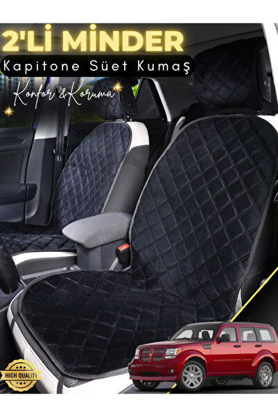 stiloto وسادة مقعد سيارة من جلد الغزال مكونة من قطعتين متوافقة مع دودج نيترو ...