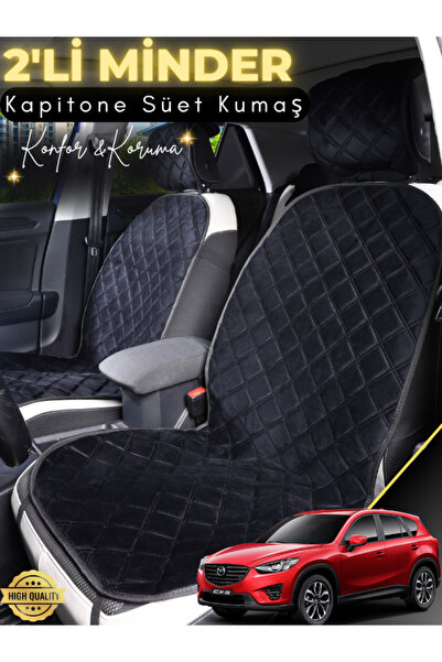 stiloto وسادة مقعد سيارة من جلد الغزال متوافقة مع مازدا Cx5 مكونة من قطعتين |...