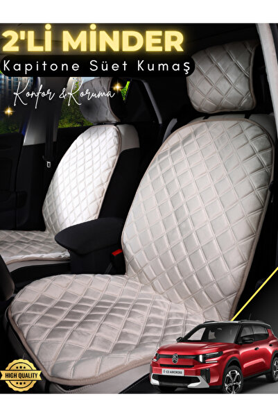 stiloto Citroen C3 Aircross Compatible 2-Piece Suede Auto Seat Cushion |   Fu...
