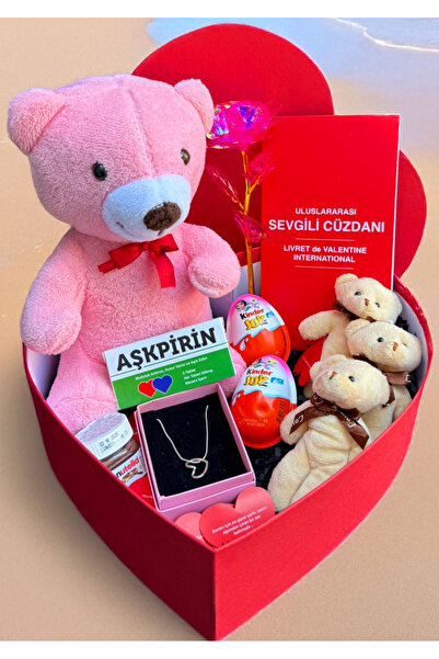 Linalux Gifts Sevgiliye Alınsvsk Hediye Kalp Kutuda Sonsuzluk Gülü Ayıcıklar ...