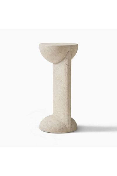 ket furniture طاولة مونتي المصنوعة من الحجر الصناعي الفاخر ,تصميم مختلف ومطلي يدوياً.